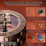 CZYY Roulette Dice - 7-in-1 Metal Spinner Dice Set, Unique Spinning Dice, Desk Fidget Gadget - Cool DND Role Playing Dice, Gift & Accessories for D&D, Tabletop RPG, Board Game