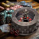 CZYY Roulette Dice - 7-in-1 Metal Spinner Dice Set, Unique Spinning Dice, Desk Fidget Gadget - Cool DND Role Playing Dice, Gift & Accessories for D&D, Tabletop RPG, Board Game