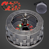 CZYY Roulette Dice - 7-in-1 Metal Spinner Dice Set, Unique Spinning Dice, Desk Fidget Gadget - Cool DND Role Playing Dice, Gift & Accessories for D&D, Tabletop RPG, Board Game