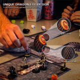 CZYY Dragon Egg Dice Jail - Set of 2 Resin Dice Cages, Dice Prison and Holder for Bad Dice - Unique Accessories, Gift for D&D, Tabletop RPG Game