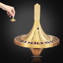 CZYY Spin Top Dice - Metal Spinning Top Dice, Unique Gaming Dice, EDC Fidget Dice, Desk Toy, DND Gift & Accessories for Tabletop RPG Gamer