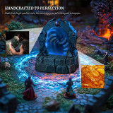 DND Glowing Portal Resin Miniature with Color-Changing LED Lights - Magic Portal Terrain, RPG Scenery for Tabletop Wargaming, Dungeons & Dragons and Warhammer