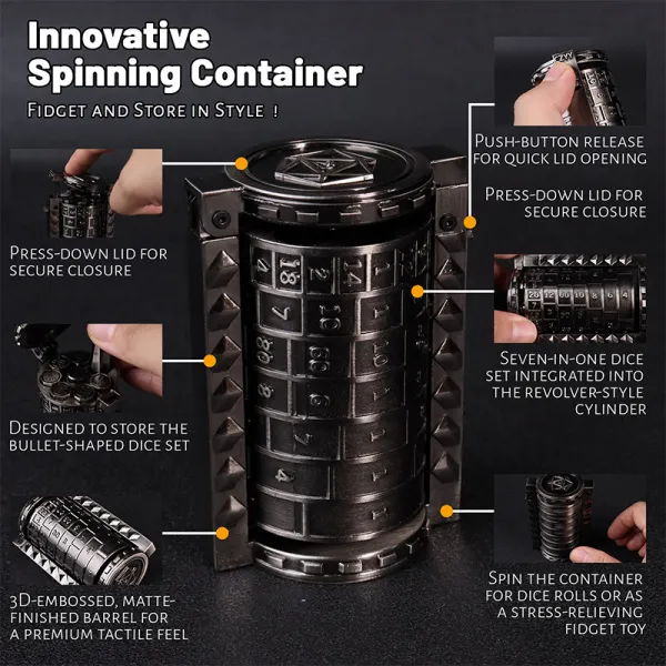 Your special metal bullet dice