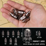 Metal Bullet Dice Set with Rotating Bomb-Shaped Storage Base - 7 Polyhedral RPG Dice for D&D, War-Themed Games for Dungeon Master & Player