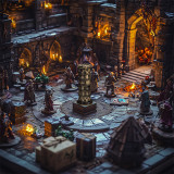 Prayer Wheel Dice Set, 7-in-1 Rotating Dice Cylinder, Metal DND Spinner Dice - Unique Tabletop RPG Accessories, Fidget Gadget & Gift for Dungeon Master and Gamer