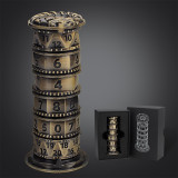 Prayer Wheel Dice Set, 7-in-1 Rotating Dice Cylinder, Metal DND Spinner Dice - Unique Tabletop RPG Accessories, Fidget Gadget & Gift for Dungeon Master and Gamer
