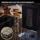 Prayer Wheel Dice Set, 7-in-1 Rotating Dice Cylinder, Metal DND Spinner Dice - Unique Tabletop RPG Accessories, Fidget Gadget & Gift for Dungeon Master and Gamer