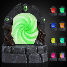 DND Glowing Portal Resin Miniature with Color-Changing LED Lights - Magic Portal Terrain, RPG Scenery for Tabletop Wargaming, Dungeons & Dragons and Warhammer