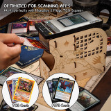 CZYY Card Scanning Stand for MTG - Laser-Cut Wood Scanstand for TCG Cards, Quickly Scan & Price Check with ManaBox Card Scanner App, Perfect Card Scanner Assistant & MTG Accessories