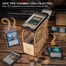 CZYY Card Scanning Stand for MTG - Laser-Cut Wood Scanstand for TCG Cards, Quickly Scan & Price Check with ManaBox Card Scanner App, Perfect Card Scanner Assistant & MTG Accessories