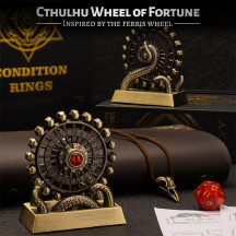 CZYY Ferris Wheel D20 Metal Spinning Dice - Fidget Spinner Dice for D&D, Tabletop RPG Games, D20 Roulette Desk Gadget, DND Accessories, Unique Gift for Dungeon Master and Gamer