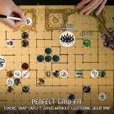CZYY RPG Dry Erase Token Set - 192 PCS | Reusable Blank Tokens, Creature Tokens, 5E Class Characters with Maker Pens | Ideal for D&D, Pathfinder, TTRPGs, MTG & Board Game