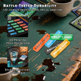 Ability Used Markers Set - 30 PCS Acrylic Counters with Blank Custom Tokens for Card Game Players - TCG Accessories for Tracking Game State, Damage, Effects