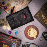 Drawstring Bag PU Leather Dice Sack Perfect for RPG, D&D, Game