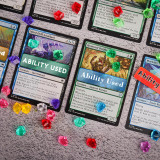 Ability Used Markers Set - 30 PCS Acrylic Counters with Blank Custom Tokens for Card Game Players - TCG Accessories for Tracking Game State, Damage, Effects