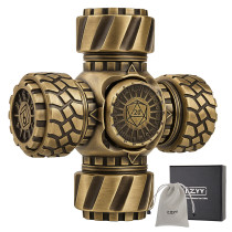 DND Spinner Dice – 7-in-1 Metal Polyhedral Dice Set with Rotating Sides | Stress Relief, Easy to Read, Great Gift and Accessories for DM, Gamer & Collector