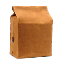 Brown Waxed Canvas Lunch Bags