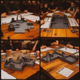 Magnetic Dungeon Tiles Set – 58 PCS Modular & Paintable Terrain Kit with Double-Sided Textured Floors, Doors & Windows – Build 3D Battle Maps for DND, Wargames & Tabletop RPGs