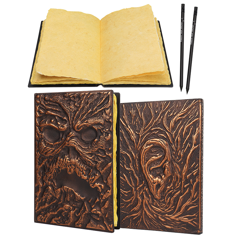 Necronomicon Horror Journal – Faux Leather DND Spellbook Notebook with ...