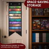 TCG Playmat Hanging Display Case with 10 Detachable Transparent Tubes – Roll-Up Card Game Mats Organizer Bag for MTG Players -Modular Velcro System, Travel-Friendly Storage Solution