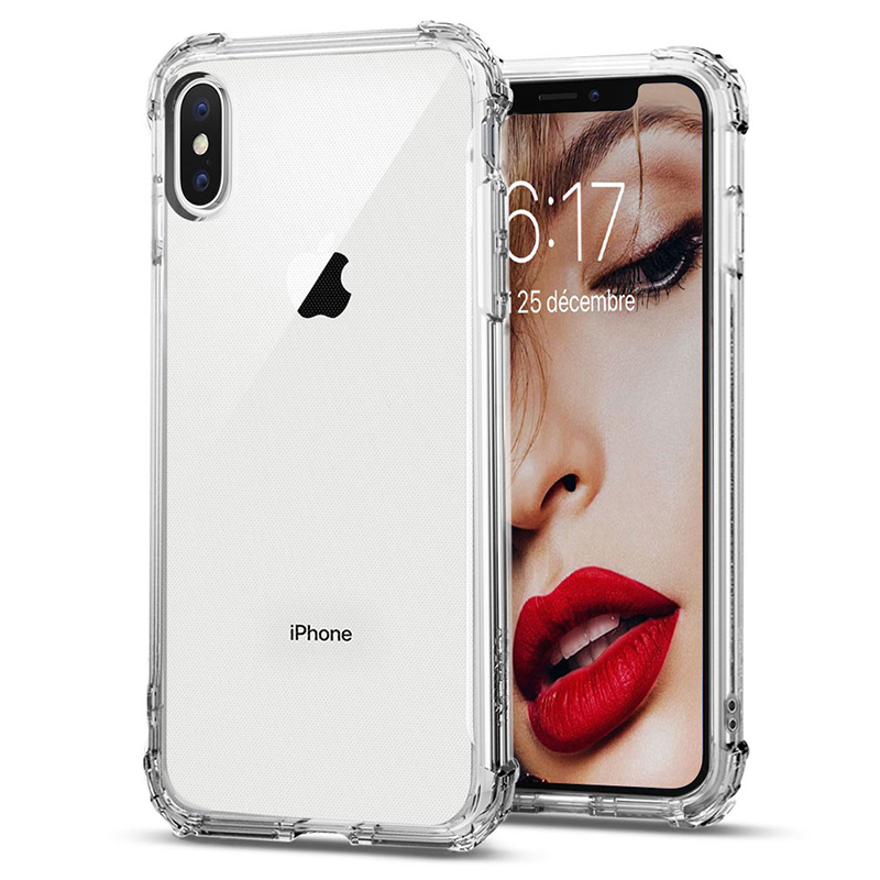 The JASBON Crystal Transparent Case for iPhone X - Anti-Scratch and Shock Absorption