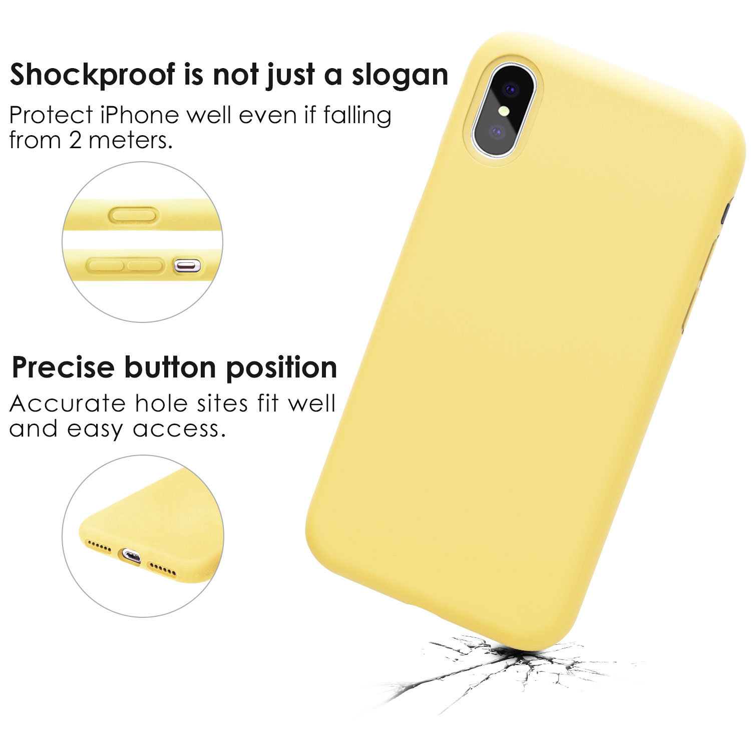 Yellow Pineapple Shell Pattern Clear Bumper Glossy Rubber Silicone Phone  Case for iPhone XS Max (6.5 inch) - Back Cover - Guuds