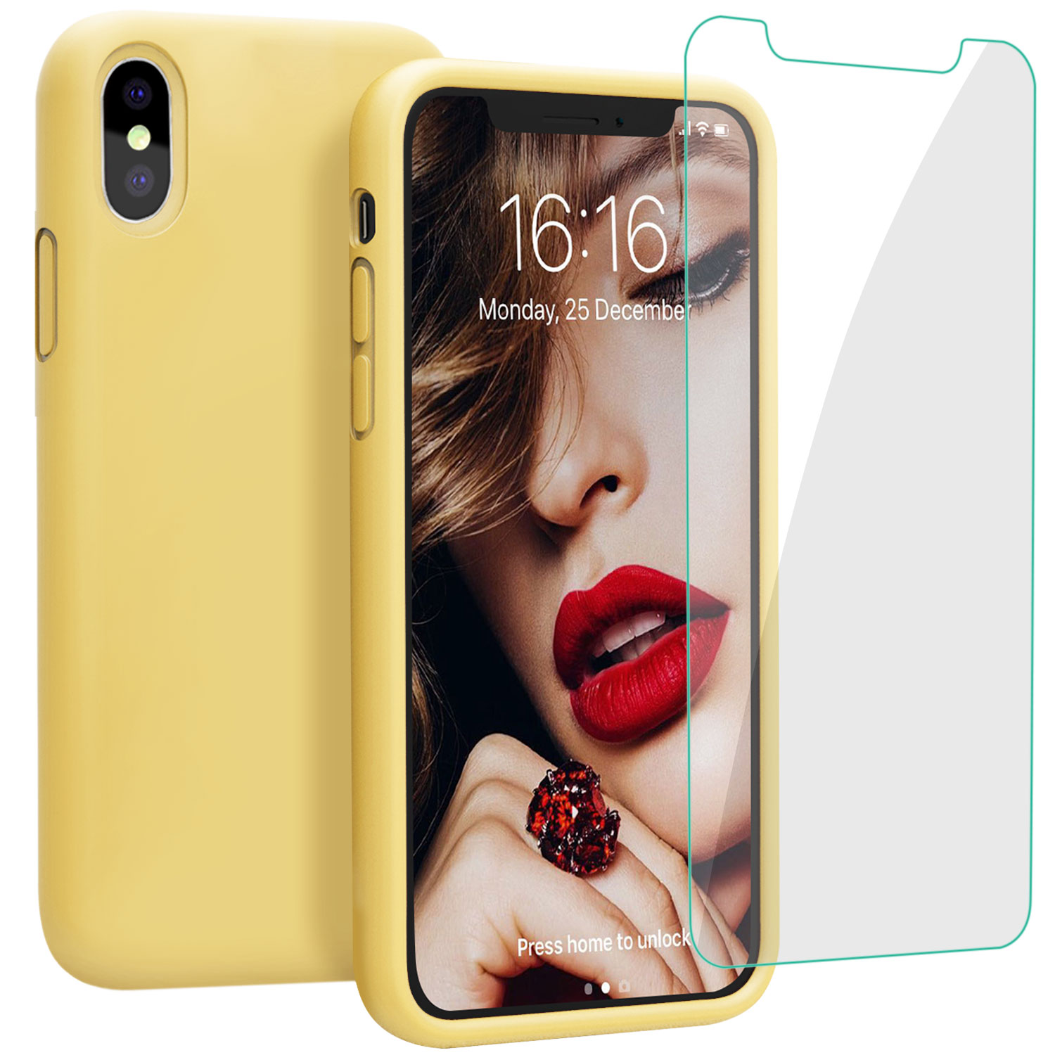 Yellow Pineapple Shell Pattern Clear Bumper Glossy Rubber Silicone Phone  Case for iPhone XS Max (6.5 inch) - Back Cover - Guuds