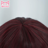 Ruby Rose Wig RWBY 33cm Red Black Short Straight Hair Heat Resistant Synthetic AniHut Cosplay Wig