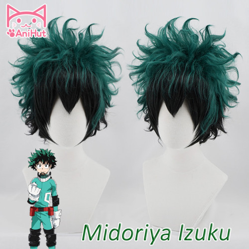 Us 6 00 New Ver Anihut Anime My Hero Academia Deku Cosplay Wig Izuku Midoriya Wig Boku No Hero Academia Cosplay M Anihutcosplay Com