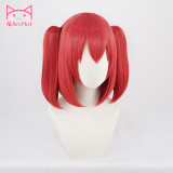 Anihut Anime Cosplay Wig Ruby Kurosawa Love Live Sunshine Hair Women Red Synthetic Hair