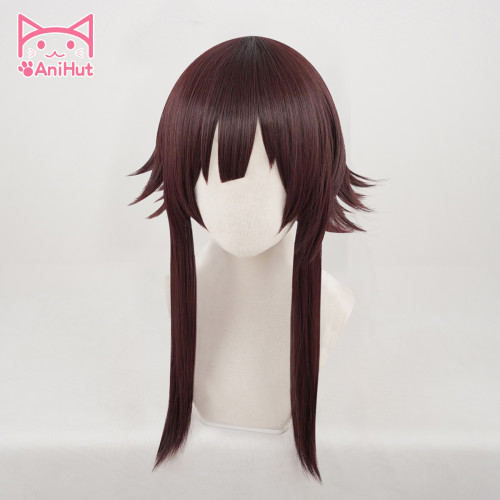 anihut megumin cosplay wig anime god s blessing on this wonderful world synthetic dark red hair cosplay usd