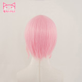 AniHut Maruyama Aya Wig Game BanG Dream! Cosplay Wig Synthetic Pink Women Hair Anime BanG Dream Cosplay Maruyama Aya Costume