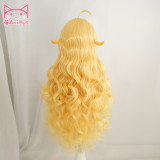 AniHut RWBY Yellow Yang Xiao Long Wavy Wig Heat Resistant Synthetic Cosplay Hair Anime RWBY Cosplay Wig Yang Xiao Long