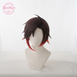 AniHut RWBY Ruby Rose Wig Season 7 New version Heat Resistant Synthetic Cosplay Hair Anime RWBY Cosplay Wig Ruby Rose