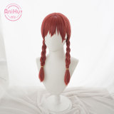 Anihut Emma Verde Cosplay Wig PERFECT DREAM PROJECT Red Halloween Heat Resistant Synthetic Cosplay Hair Emma Verde LoveLive PDP