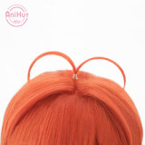 AniHut Diluc Cosplay Wig Genshin Impact Cosplay Red Heat Resistant Synthetic Hair Diluc Halloween Cosplay
