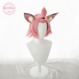 AniHut Diona Cosplay Wig without ears Genshin Impact Cosplay Pink Heat Resistant Synthetic Hair Diona Halloween Cosplay