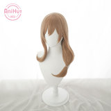 AniHut Lisa Cosplay Wig Genshin Impact Cosplay Brown Heat Resistant Synthetic Hair Lisa Halloween Cosplay