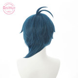 AniHut Kaeya Cosplay Wig Genshin Impact Cosplay Blue Heat Resistant Synthetic Hair Kaeya Halloween Cosplay