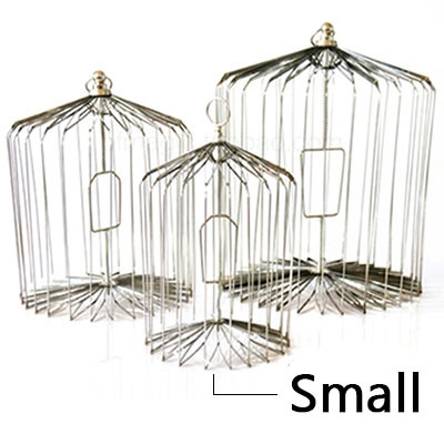 Appearing Bird Cage - 12 inch Steel, Small
