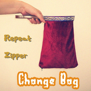 Change Bag - Twice, Zipper (Medium, Red)