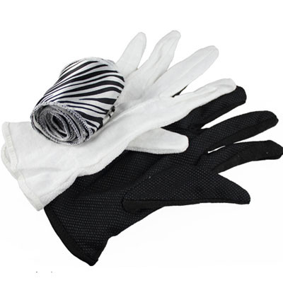 B/W Gloves To Zebra Streamer