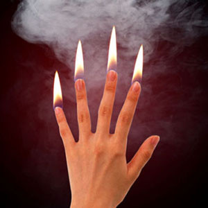 Flames at Fingertips, Set of 4