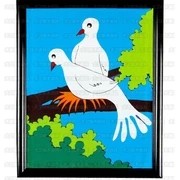 Dove Frame (Two Doves Version)