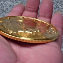 Jumbo Gold Half Dollar (3 Inch)