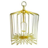 Appearing Bird Cage - Rectangle 12.5 Inch (Gold/Silver)