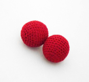 Chop Cup Balls - Set of 2, Red (3 Sizes)