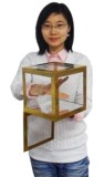 8 inch Crystal Clear Cube - Large