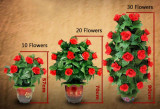 Blooming Rose Bush - Remote Control - 30 Flowers