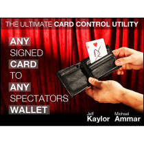 Any Card to Any Spectator's Wallet (DVD and Gimmick) By Jeff Kaylor and Michael Ammar
